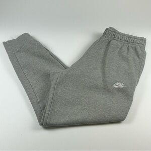 Nike Mens SZ M Gray Club Fleece Sportswear Jogger Sweatpants Athletic
